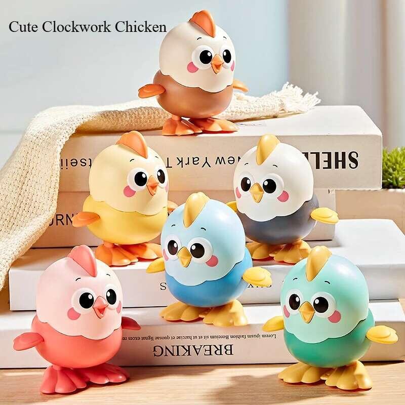 Product Introduction of Children's Cartoon Clockwork Wind-up Jumping Chick Baby Educational Toy Wind Up Kids Girls Boys Toys 0