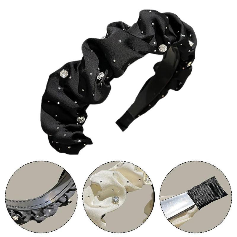 Product Introduction of Temperament Headband For Women With A High-end Feel Korean Version Versatile Crushed Headband 21