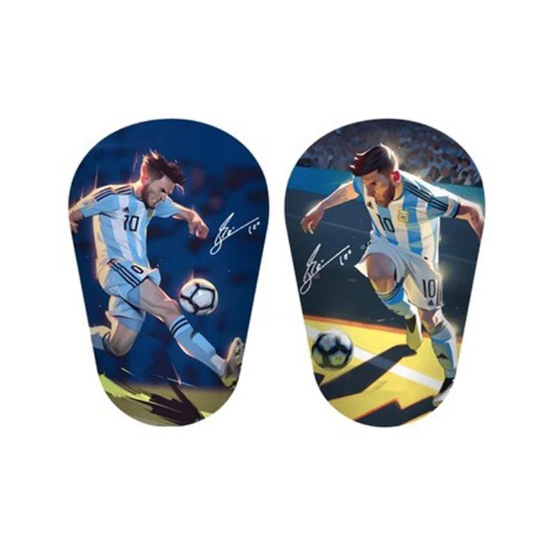 Pengawal Shin Super Mini, Pakar, untuk Bola Sepak dan Sukan Lain, Pad Shin Mini Kaki Betis, Sesuai untuk Peminat Messi, Pelindung Anti-perlanggaran Latihan Bola Sepak 6