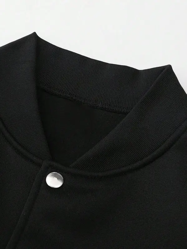 Men's Solid Pocket Button Front Jacket & Drawstring Waist Pants Two-Piece Set, Regular Fit Casual Fashion Cozy Two Piece Outfits for Daily Outdoor Wear, Men Clothes for Fall & Winter 3
