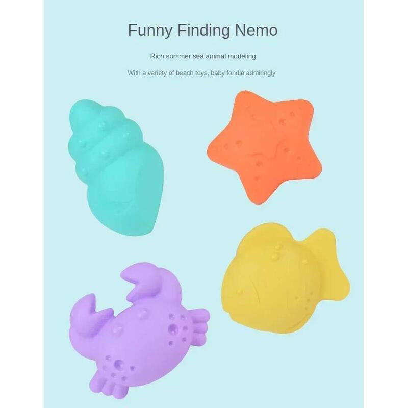 Product Introduction of Children Summer Beach Toys Outdoor Shovel Water Play Tools Beaide Trolley Suitcase Moulds Sand Rake Kids Gifts 6
