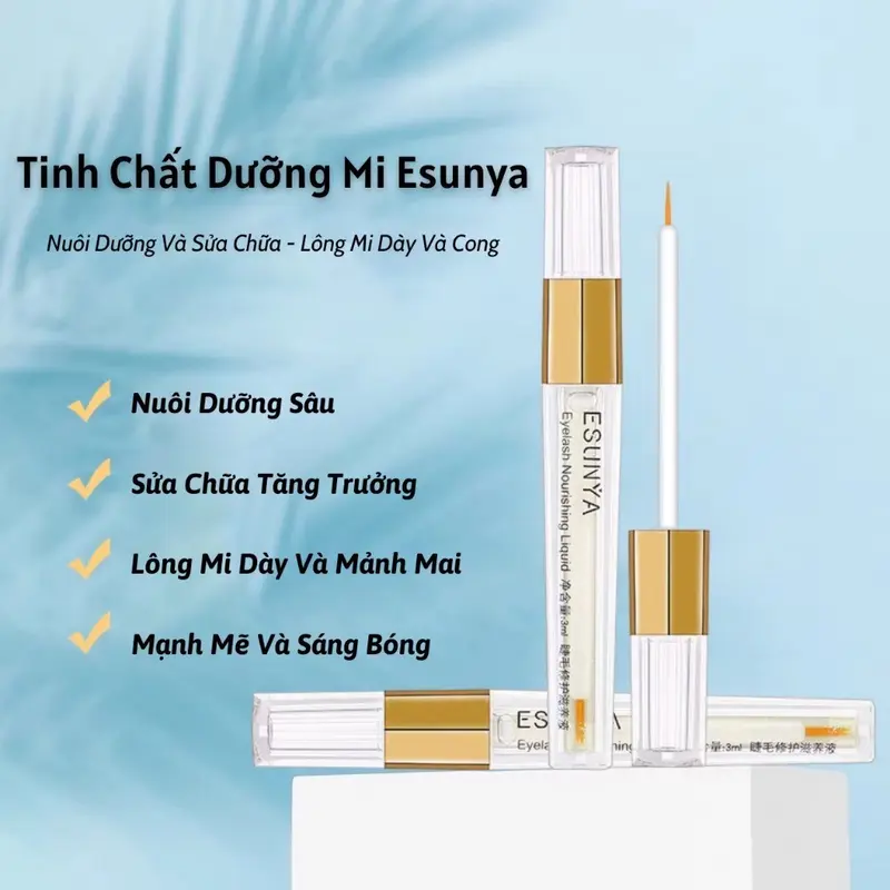 Serum Làm Dài Lông Mi, Esunya, Giúp Nuôi Dưỡng Sâu, Giúp Lông Mi Dài Và Mỏng Nữ Trang Điểm Mascara Women Cosmetic Mỹ Phẩm 3