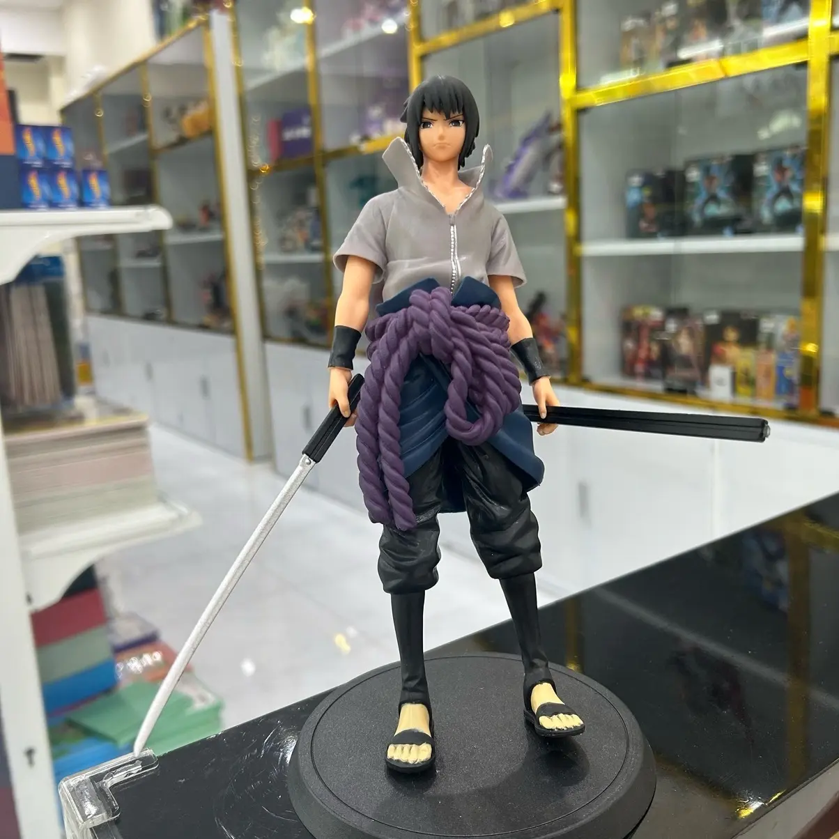 Mô hình Sasuke nguyền ấn cầm kiếm có đế mica, Naruto Toy Đồ Chơi Voi