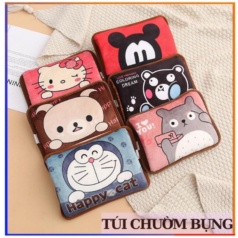 Bộ Túi Sưởi, Túi Chườm Đau Bụng Kinh, Quà Tặng Bạn Gái Và Gia Đình -Chườm Nóng, Lạnh - Sạc Điện,Túi sưởi ấm cắm điện mini, giữ ấm bụng và tay chân vào mùa đông, có hình thú, Chườm giảm Bầm Tím nhức nhối tay chân (Được Chọn Mẫu)