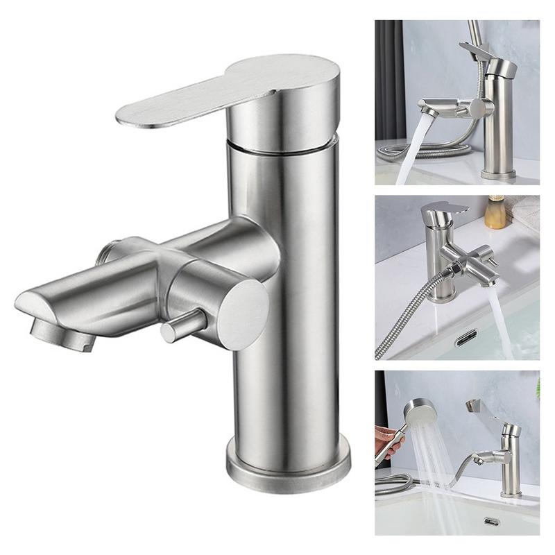 304 stainless steel dual use hot and cold basin faucet wash basin faucet 4