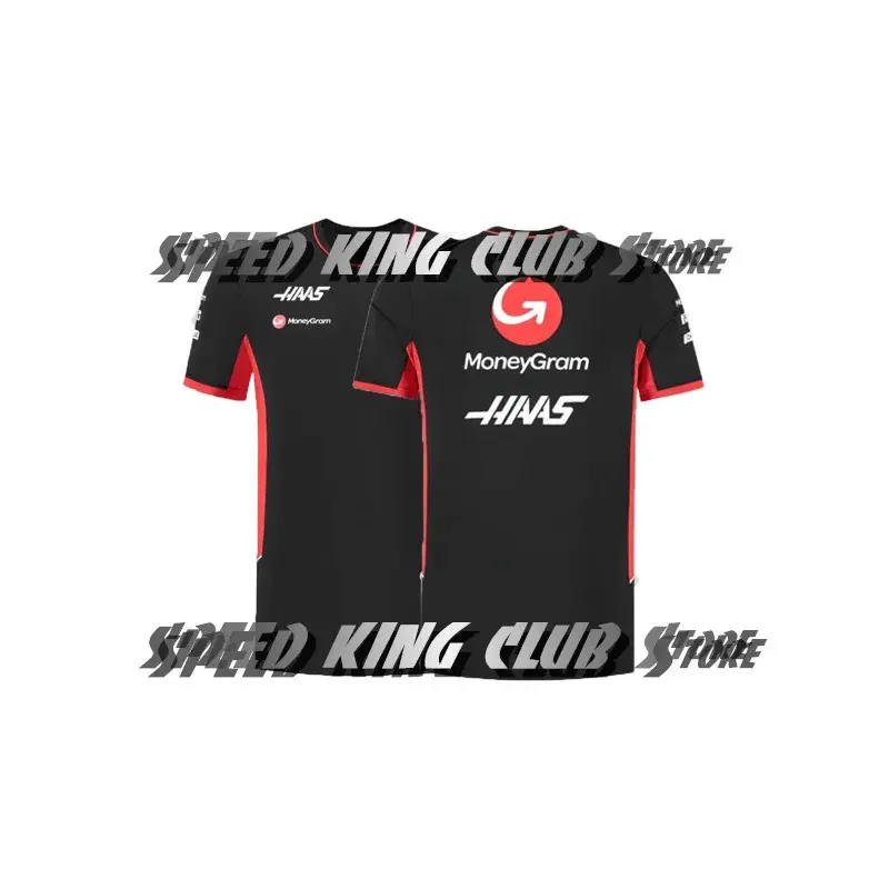2025 Best Seller F1 Racing T-shirt HAAS Team Summer Breathable Short Sleeve Shirts Cycling Jersey Men Women Quick-Drying Tops brazil  top
