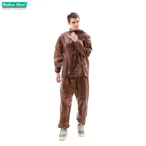 Jas Hujan Setelan Adventure PVC Tebal Anti Rembes Pria Wanita Unisex - Ralenstar