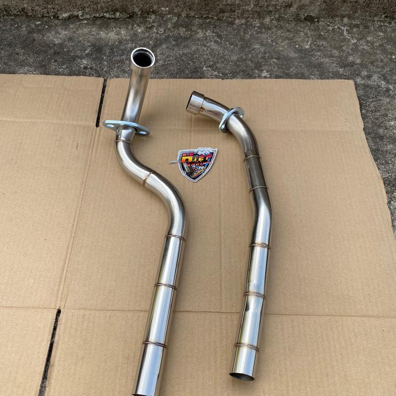 Cổ bô inox size 27mm gắn các đời xe wave , đream cup , sirius ( lắp vừa bô uma , bô nhồi bông ... )