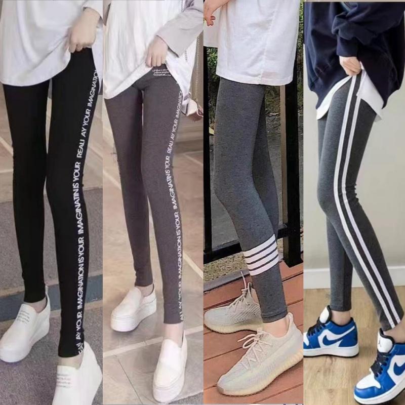 Legging Wanita Populer Baru 2023 Legging Berkualitas Tinggi Celana Pinggang Tinggi Elastis Tinggi Celana Legging Kecil Celana Elastis Pakaian Luar Wanita Ramping Ukuran Besar Longgar 0