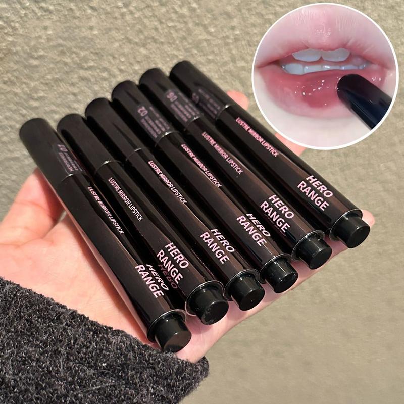 Son Thạch Môi Dạng Ống Đẩy Màu Đen, Herorange, Dưỡng Ẩm, Lâu trôi, Màu Trơn