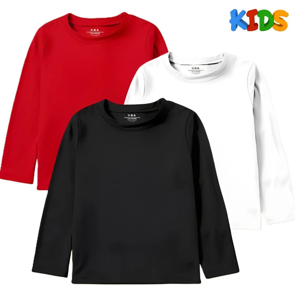 KAOS OBLONG ANAK T-SHIRT LENGAN PANJANG LENGAN PENDEK POLOS T SHIRT DALEMAN ANAK PRIA WANITA LAKI CEWEK COWOK WARNA 30s HITAM PUTIH MERAH PREMIUM TEBAL