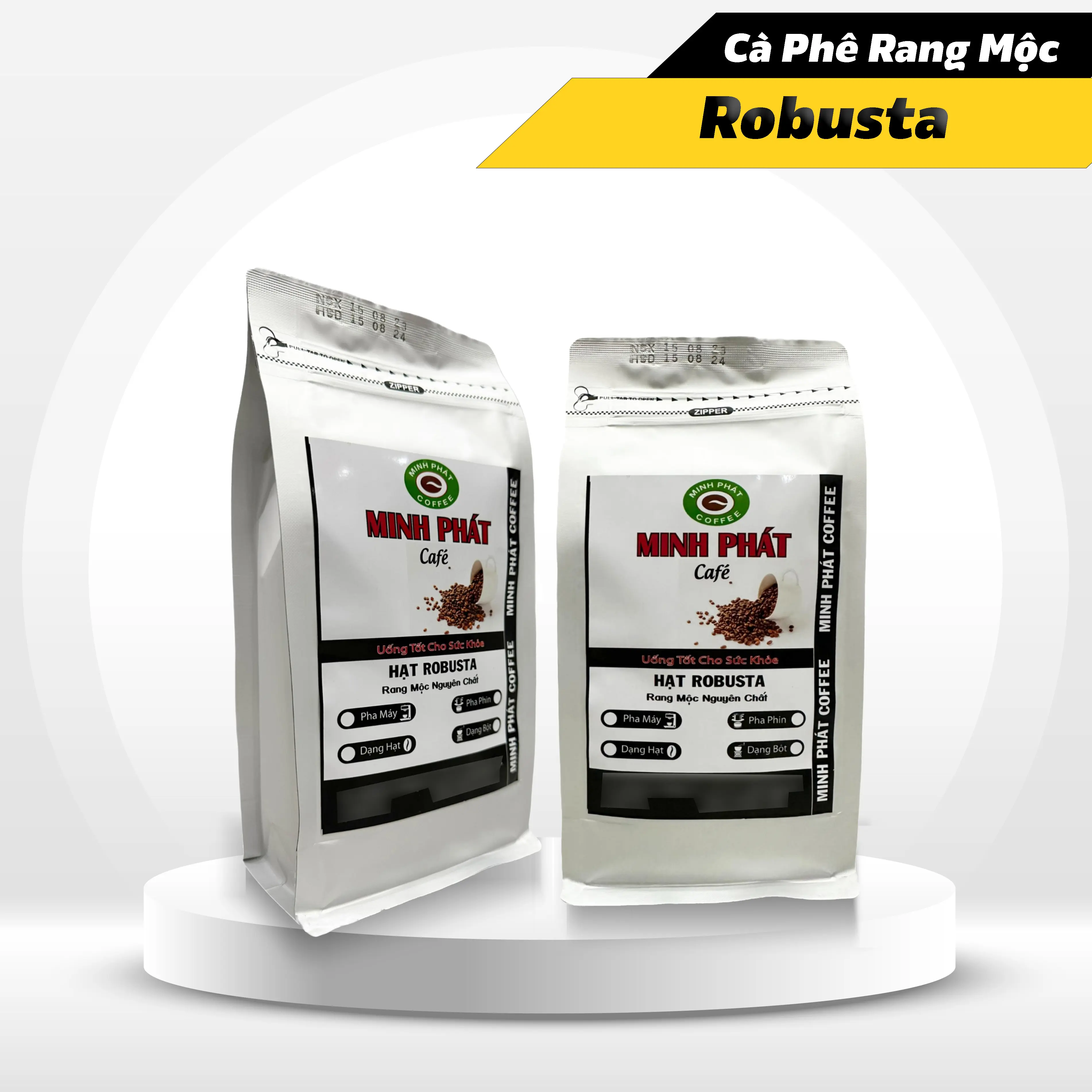 [Càphê hạt  nguyên chất] 1kg Cà Phê Robusta Sepecial Hữu Cơ Từ Đắk Lắk - Coffee rang mộc Thơm Ngon Tự Nhiên