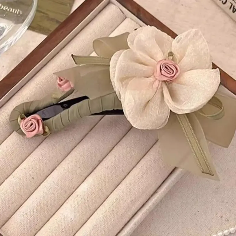 Lưới, Thiết Kế Siêu Thanh Lịch, Dành Cho Nữ,  Đuôi Vịt Miêu Tai Mèo Phong Cách Mori Ngọt Ngào  Cá Mập,  Chữ keptoc  longvu kept oct ieu thu kep  maidinhda  combo  vô  tri  lông   flat  hair  nhún  clip     siêu  khổng  lồ   hoa   bự kẹp  tóc kep  toc 7