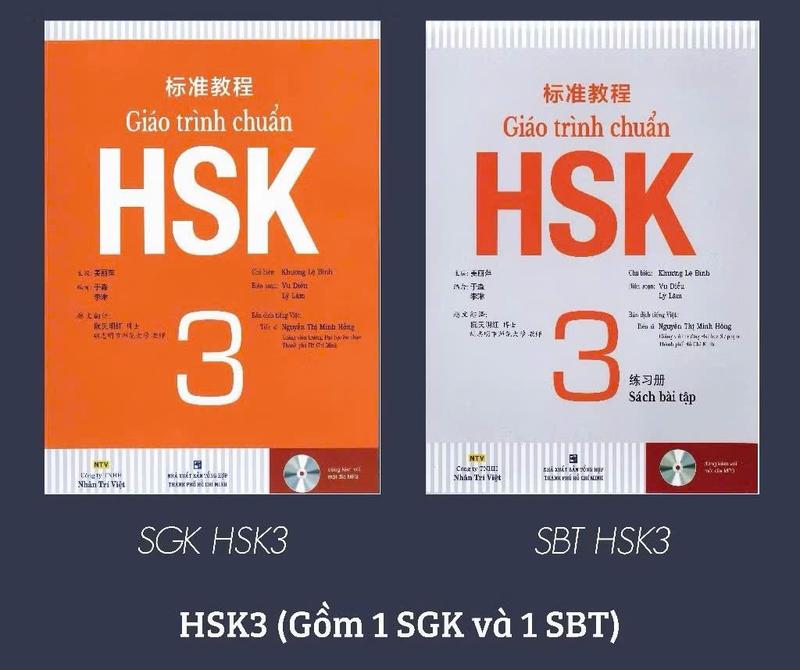 Sách - Giáo trình chuẩn HSK 3 (SGK+SBT) (Bản đẹp, kèm file nghe, đáp án)