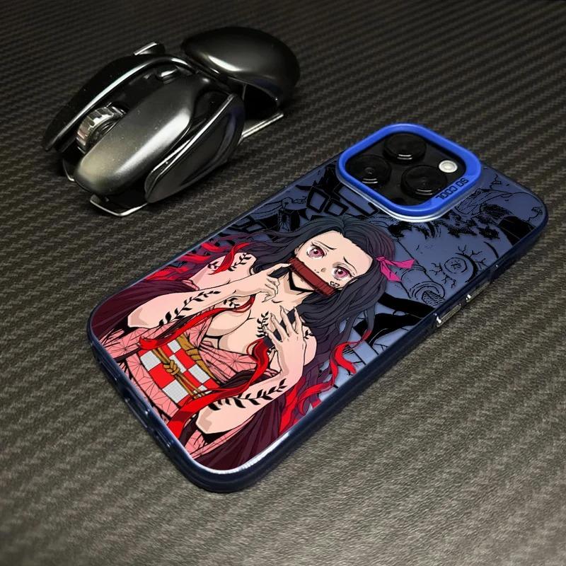 Product Introduction of Iphone case,Demon Slayer Anime,Compatible with iPhone 7 8 PLUS 11 12 13 14 15 16PRO MAX X XR XS. Anti-Drop and shockproof protection hard case 14