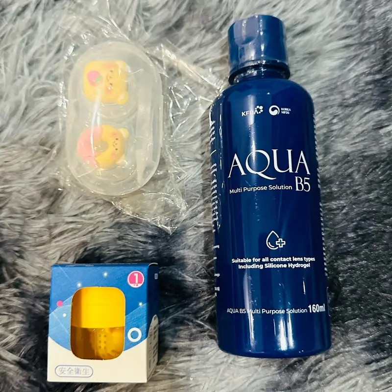 [ Combo ]Nước Ngâm Lens 160ml 360ml + Nhỏ Mắt + Cóc Rửa Lens + Khay CHARM loại tốt Diệt vi trùng Đa năng Chất diệt khuẩn 2