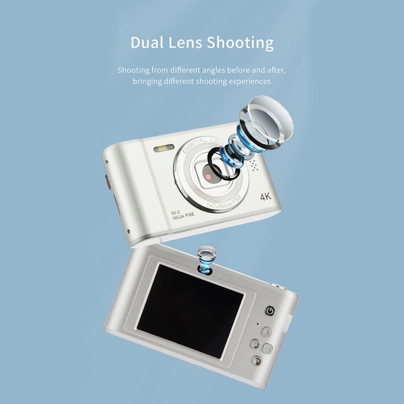 New CCD camera digicam for students to take selfies Home student digital camera With 16x Zoom kamera Digicam 48MP 1080P HD 50MP Compact Mini Cameras For Begin kamera analog digital 2