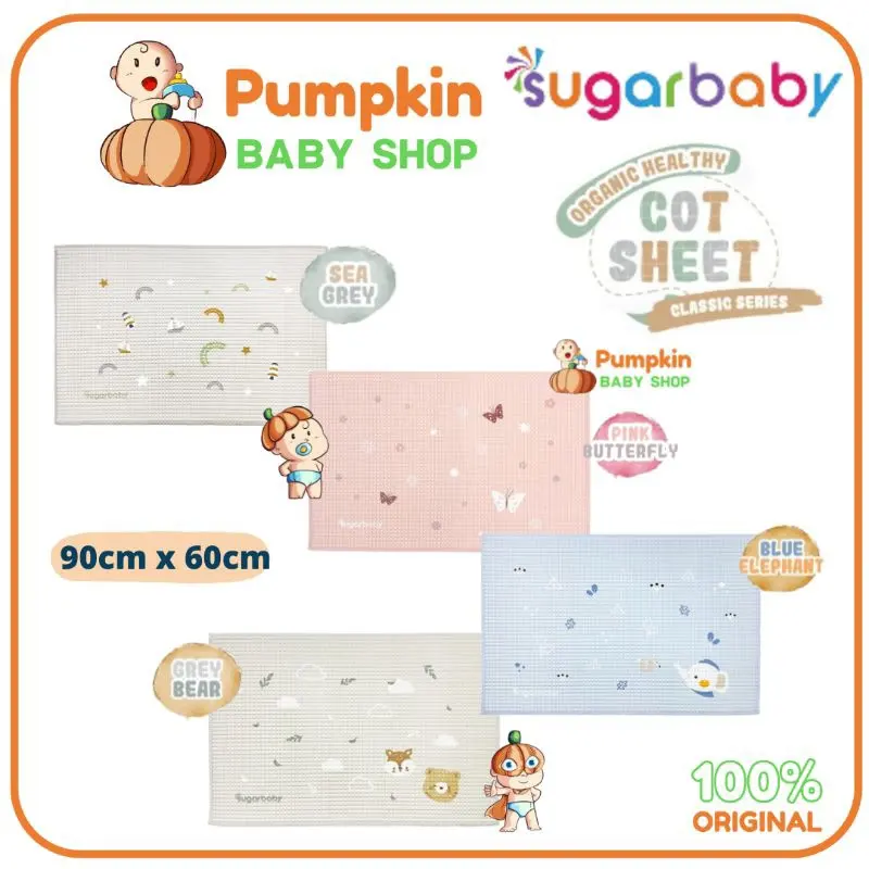 SugarBaby organic Healthy Rubber cot Sheet / Perlak Karet bayi