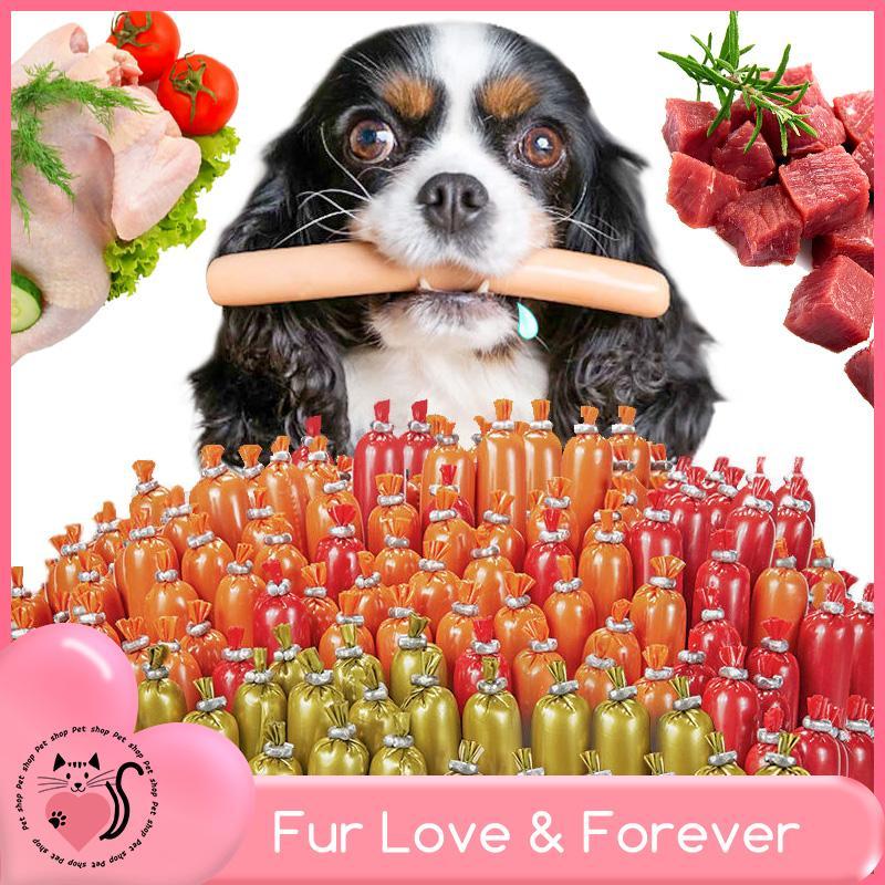 (Chất lượng cao)10pcs xúc xích cho Chó Mèo giàu Protein, Vitamin & khoáng chất xương sữa
