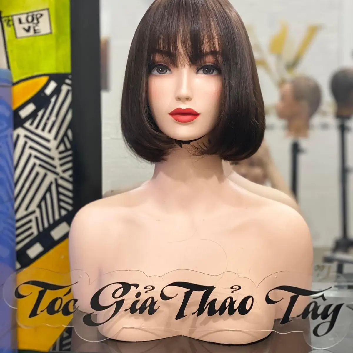 Cả đầu vuông tóc thật
