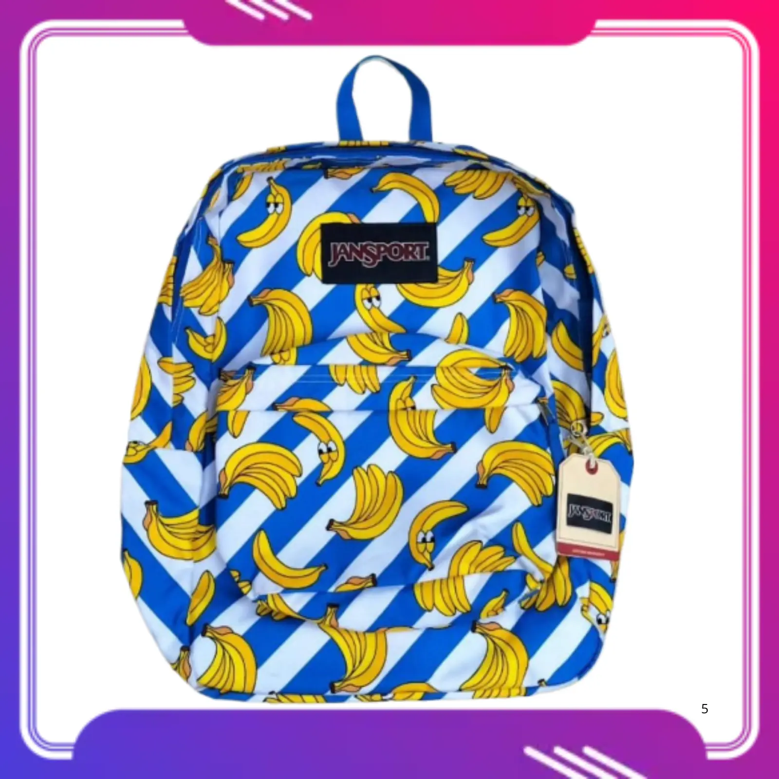 Tas Ransel New Jansport Bananarama Premium / Tas Sekolah / Tas Skena / Backpack Unisex