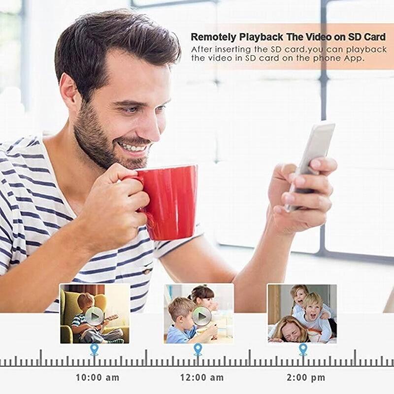 1080P Spy Camera Mini Wifi Baterai Internal FHD 2MP Kamera Cctv Mini Tersembunyi Security Cameras Pengintai Mini Kamera Kecil Tersembunyi Tanpa Wifi Ip Camera Cctv Wifi Spy Cam Kamera Pengintai Mini with Night Vision Wireless Smart 6