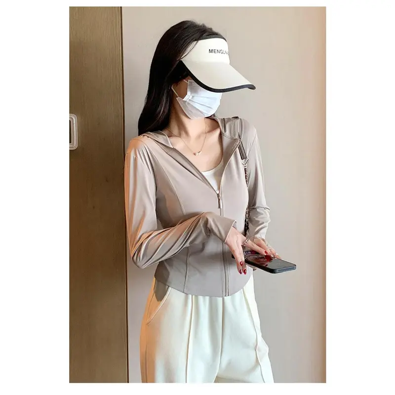 Quần áo chống nắng, Phiên bản vừa vặn Nhỏ thoáng khí, Áo khoác mùa hè mỏng, Chống tia cực tím, Dành cho phụ nữ, UPF50 3