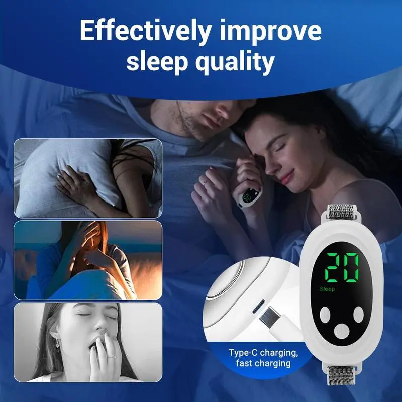 USB Rechargeable Handheld Sleep Aid Instrument, 1 Box Portable Sleep Massager, Personal Care Appliances for Home & Travel 5