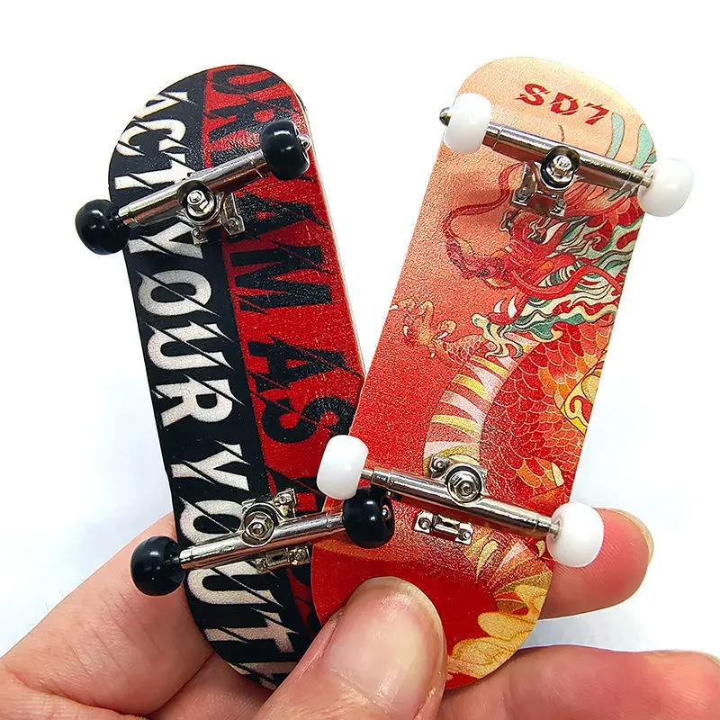 Ván Trượt Ngón Tay Gỗ Phong, 32mm, Rocker Đôi Đầu Ngón Tay, Bánh Răng Tấm Rộng, Thích Hợp Cho Lối Vào Chuyên Nghiệp, Đồ Chơi Trẻ Em, Quà Tặng Sáng Tạo