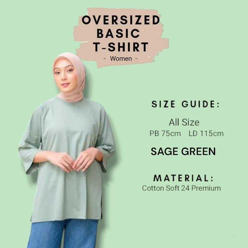 PAKET HEMAT 3 PCS 100AN ,KAOS WANITA OVERSIZE LENGAN 7/8 Katun Polos Lembut Nyaman Soft Atasan Panjang 5