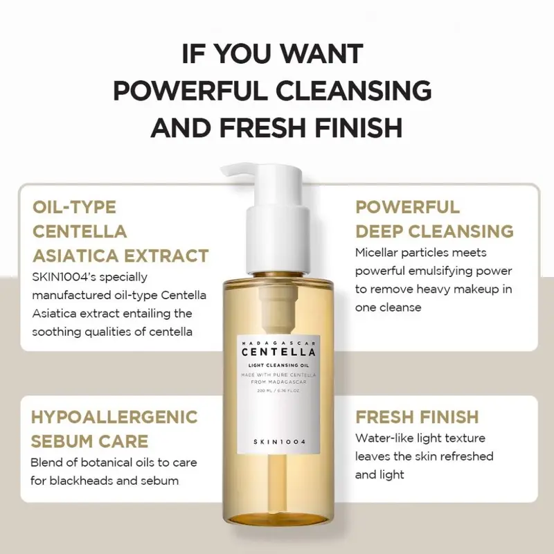 SKIN1004 Madagascar Centella Light Cleansing Oil - 200Ml | SKIN 1004 YDB2G8 7