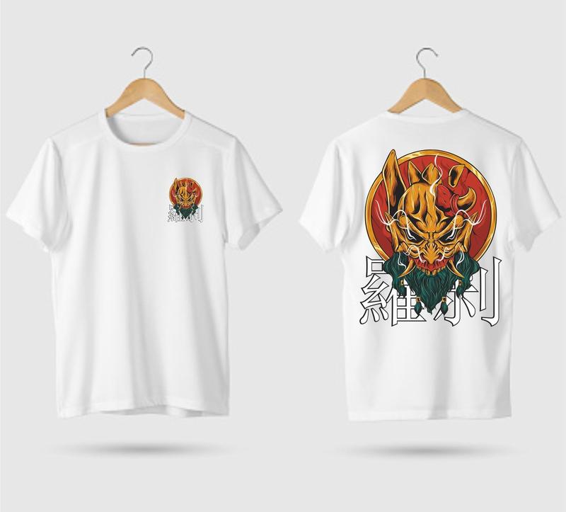 Kaos Distro Motif Jepang  Baju Jepang JP 5 Part 1 Unisek Pria Wanita Combed Digital Pendek Katun Nyaman Printing 4