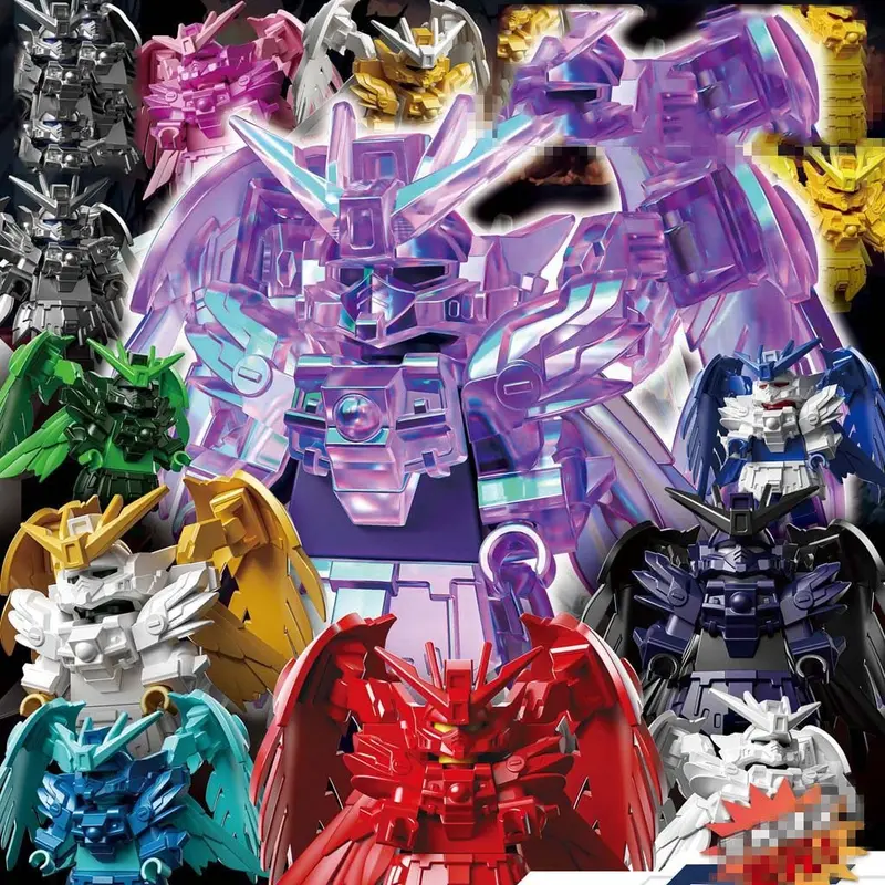 Mô hình mini gundam Túi mù Wing Mecha Warrior Lắp ghép Người máy DIY Đồ chơi Quà tặng cho bé 2