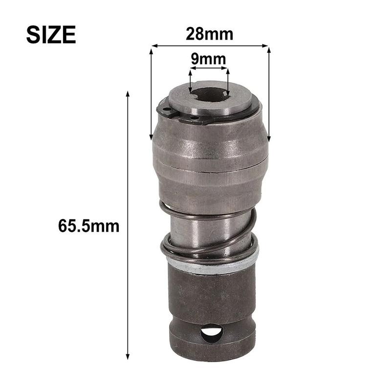 Product Introduction of 1Pcs Durable Round Square Shank Electric Hammer Conversion Adapter Chuck Tools Part Drill Wrench Adapter Converter Metal Power Tool Accessory Drill Bit Adapter For Drill Holes In Walls Bricks 24