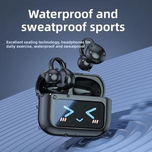 Wireless Bluetooth Earphones with HD Screen Heart Shape Long Battery Life High Value Wireless 5.4 Open Type Noise Reduction