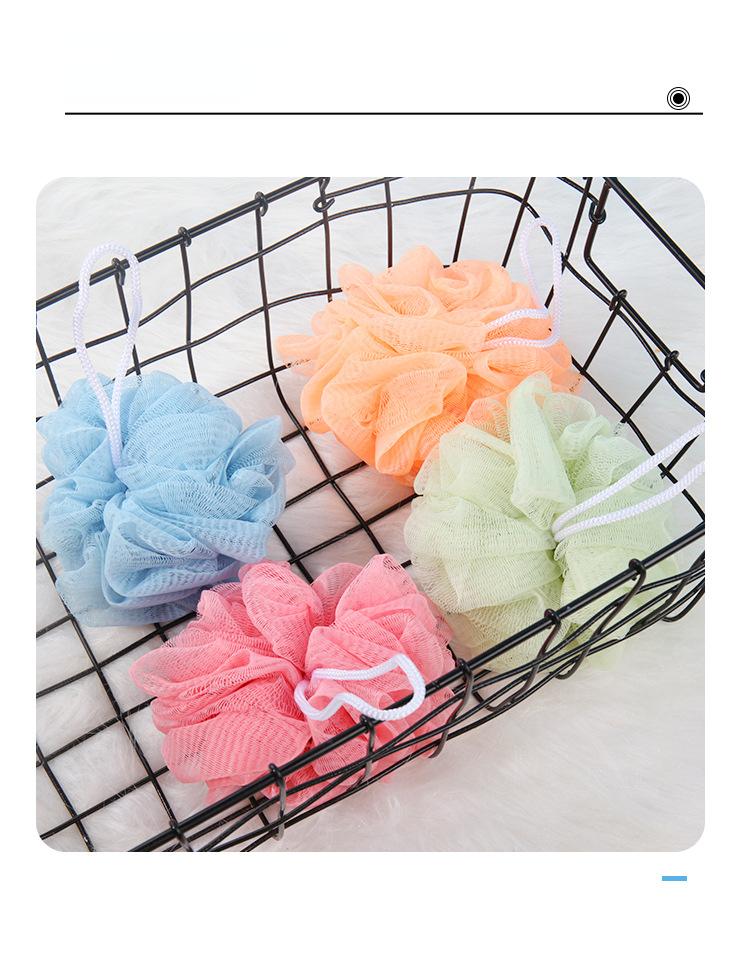 Product Introduction of Soft Shower Mesh Foaming Sponge Bathroom Exfoliating Bath Bubble Ball Body Skin Cleaning 1