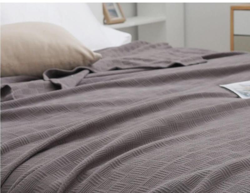 Product Introduction of Summer Towel Blanket Thin Pure Cotton Gauze Single Nap Blanket Office Sofa Cover Blanket Air Conditioning Blanket Quilt 6