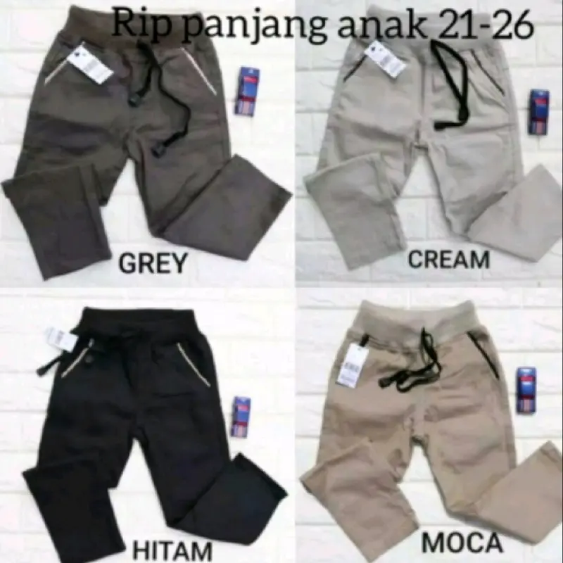 Paket Promo 4 Pcs Celana Panjang Anak 3 - 14 Tahun Celana Cowok Cewek Celana Polos Sd Smp Fashion 2