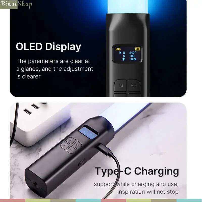 Ulanzi VL119 RGB - Đèn LED Cầm Tay, Dải Nhiệt Màu Rộng, Hỗ Trợ 20 Hiệu Ứng Cho Youtube, TikTok, Phát Trực Tiếp, Review Sản Phẩm 2