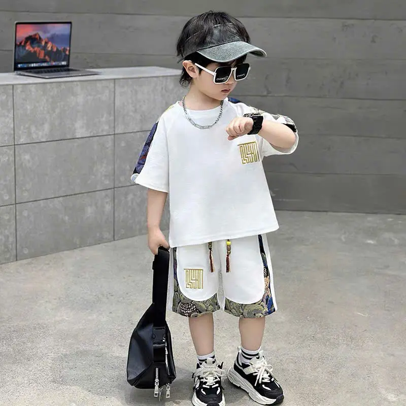Bộ quần áo chất cotton hoạ tiết ô vuông  phong cách hàn quốc cho bé trai cực ngầu--- Mã ô vuông 1