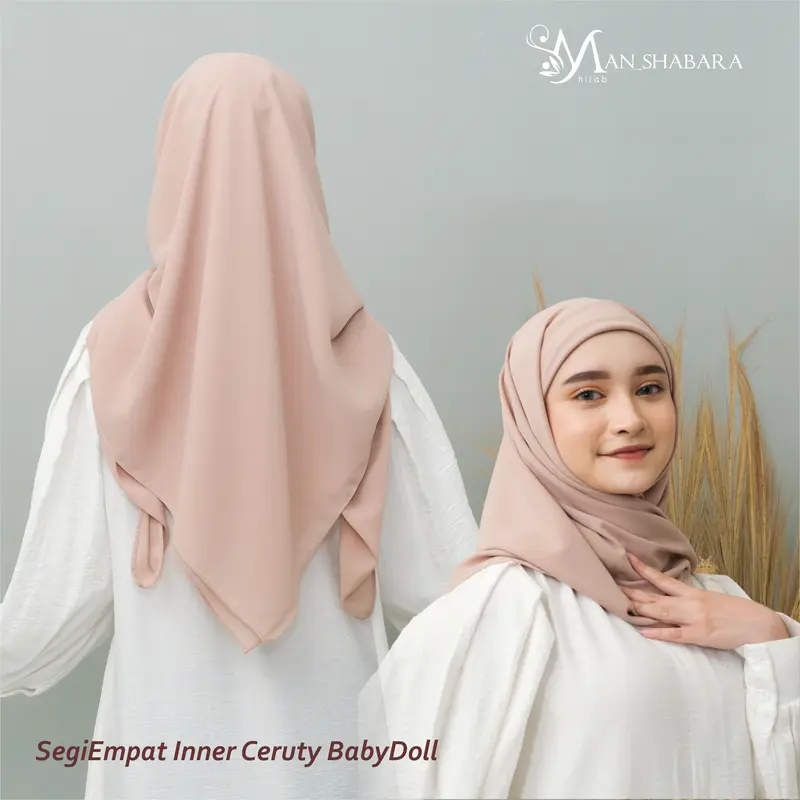 JILBAB SEGIEMPAT INNER/SEGI EMPAT INSTAN INNER 2 Lapis/SEGIEMPAT INNER 2IN1 1