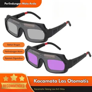 Kacamata Las Otomatis Welding Glasses Auto Darkness Anti Silau Solar Dual BR098 Kacamata Tukang Las