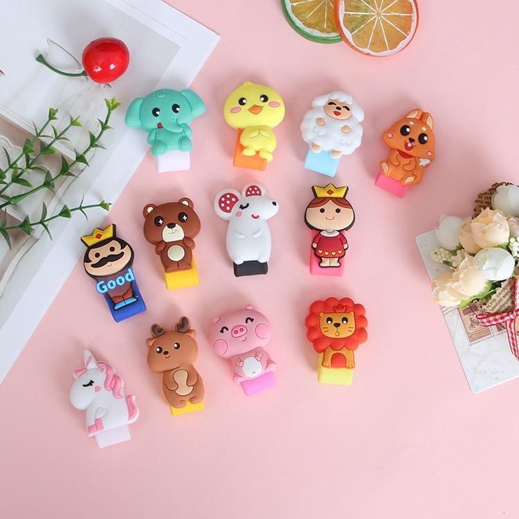 PVC soft rubber earphone nail buckle winding device button storage device snap button earphone cable manager hub 1