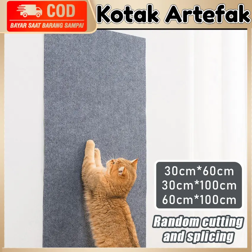 Cat Scratch Crazy Cat Pelindung Sofa Dari Cakaran / Stiker Pelindung Sofa Dinding Anti Gores Tape Lengket Furniture Pelindung Pelatihan Sudut Sofa Pelindung Untuk Kucing Cakaran Kucing Scratcher Cat