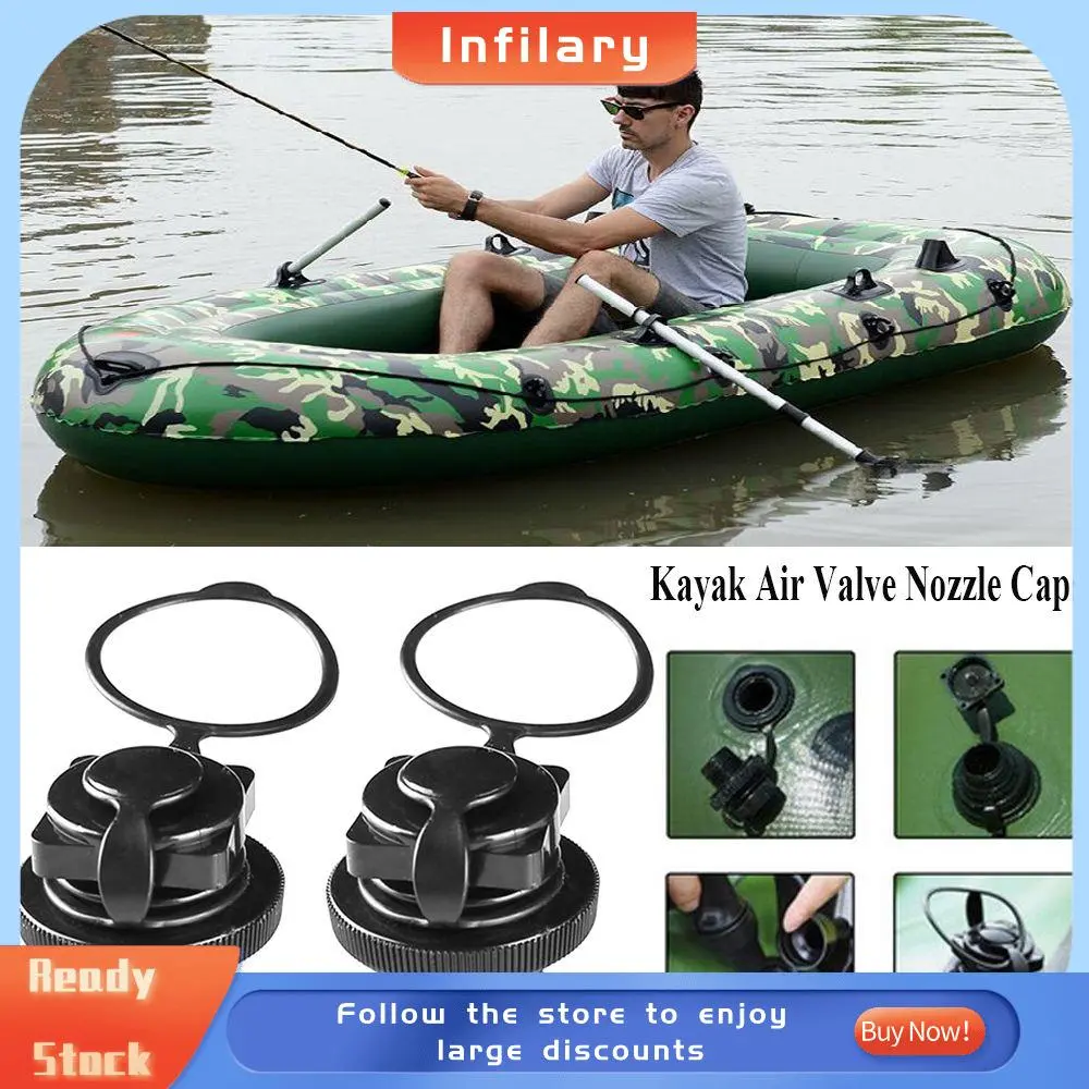 1/2pcs Durable Plastic Accessories Kayak Raft Airbed Inflatable Pump Adapter Air Valve Nozzle Caps Mattress Valves