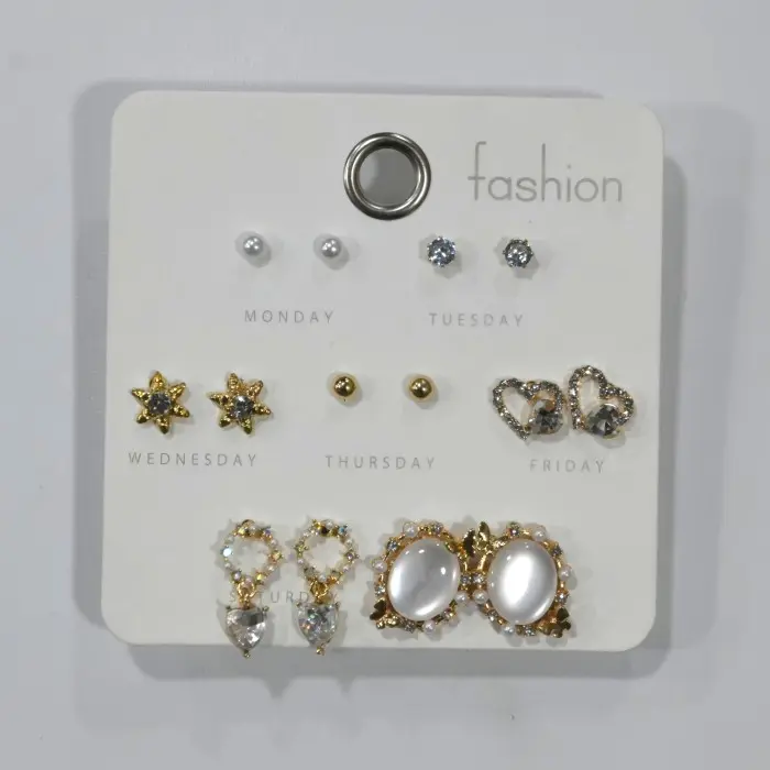 Anting set wanita Radha gold titanium premium series 4