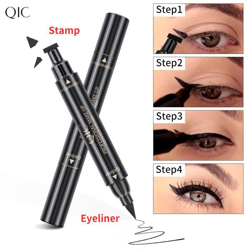 Bút kẻ mắt mèo 2 đầu tạo đuôi siêu hot QIC Liquid Duo Eyeliner