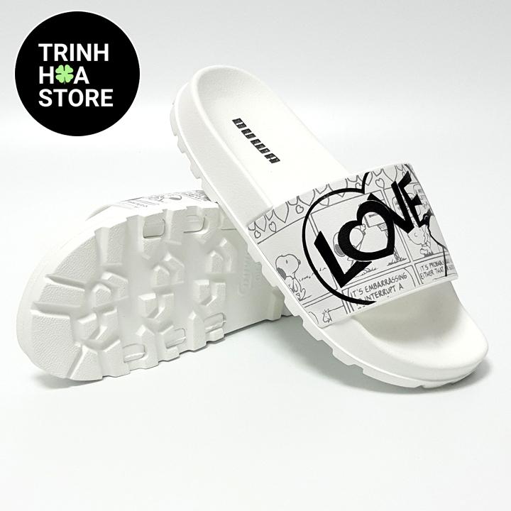 Dép nam , nữ quai ngang big size , thiết kế chốt cài xuyên đế , siêu nhẹ và bền - TRINH HOA STORE- Hàng VNXK - TH9033 DéP Slipper Đồng Nhung dép  love