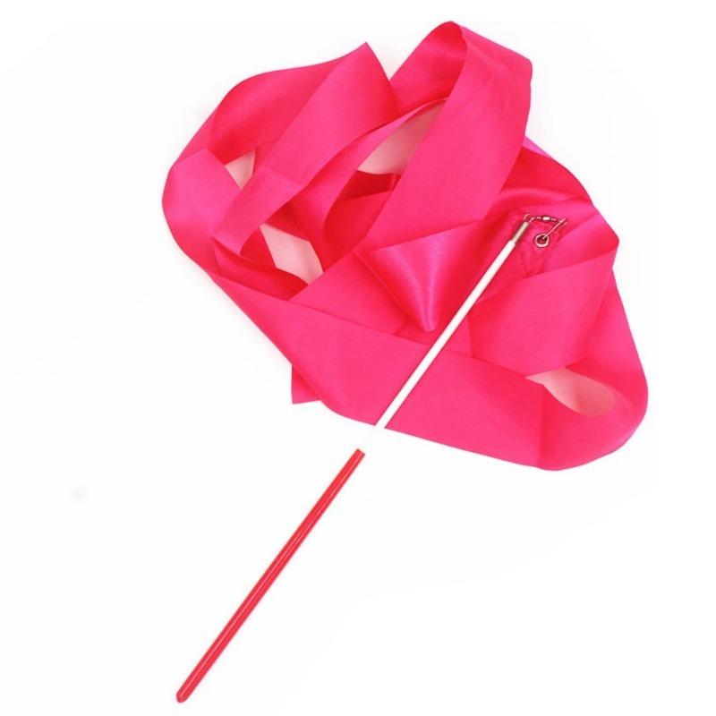 Product Introduction of 2M/4M Colorful Gym Ribbons Dance Ribbon Rhythmic Art Gymnastic Ballet Streamer Twirling Rod Stick For GYM Training Professional 21
