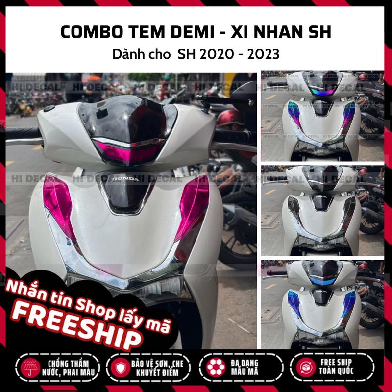 [1 Bộ] Combo Dán Demi Xinhan SH 2020 2021 2022 2023 2024 | Tem Decal Dán Đèn SH, Dán Đèn Pha, Đèn Demi, Đèn Xi Nhan